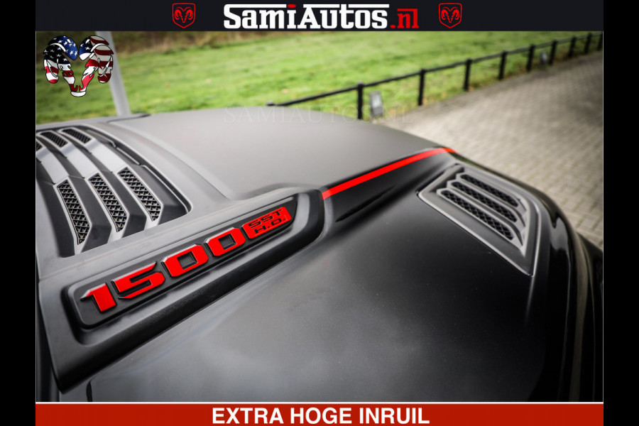 Dodge Ram 1500 Limited Night High Output 540HP 706Nm | Massage + Full Option | De Meest Luxe en Volle Pick-Up in zijn Klasse | Comfortabele Dubbele Cabine met Royale 5 Zitplaatsen | BPM vrij | Nu Leverbaar uit Voorraad | Voorraad Nr 2324 - 5142
