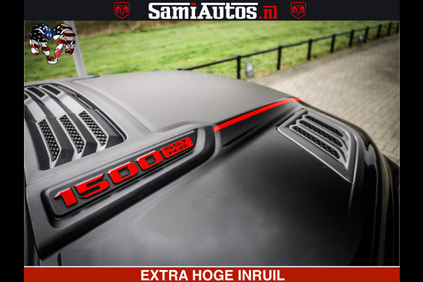 Dodge Ram 1500 Limited Night High Output 540HP 706Nm | Massage + Full Option | De Meest Luxe en Volle Pick-Up in zijn Klasse | Comfortabele Dubbele Cabine met Royale 5 Zitplaatsen | BPM vrij | Nu Leverbaar uit Voorraad | Voorraad Nr 2324 - 5142
