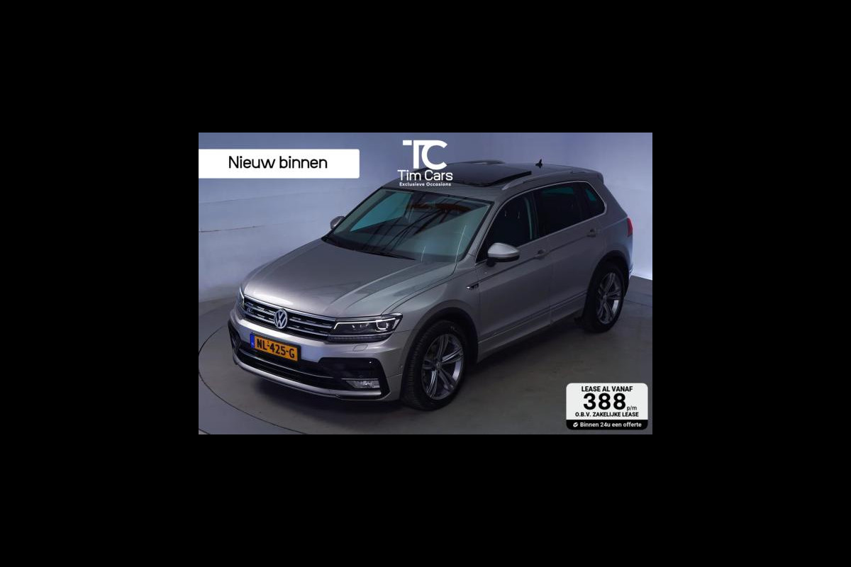 Volkswagen Tiguan 1.4 TSI R-line Automaat | Panoramadak | LED verlichting adaptief | Stoelverwarming | Ergo stoel | Spiegels inklapbaar | Achterui