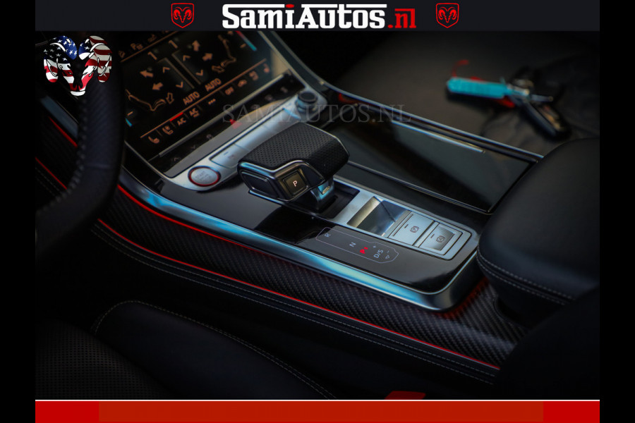 Audi RS Q8 RSQ8 600PK 4.0 TFSI | MATT OLIVE GREEN | QUATTRO | MEGA VOLLE RSQ8 | BANG & OLUFSEN | HUD | 4 WIELBESTURING | 23 INCH AUDI SPORT WHEELS | RS BEKLEDING ZWART | PANO | SOFTCLOSE | De Lamborghini Urus en Audi RS Q8 zijn beide supersnelle SUV's met dezelfde basis (4.0L V8 twin-turbo motor van de VW Group)