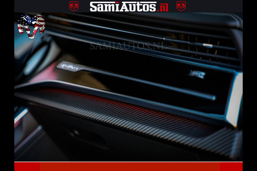 Audi RS Q8 RSQ8 600PK 4.0 TFSI | MATT OLIVE GREEN | QUATTRO | MEGA VOLLE RSQ8 | BANG & OLUFSEN | HUD | 4 WIELBESTURING | 23 INCH AUDI SPORT WHEELS | RS BEKLEDING ZWART | PANO | SOFTCLOSE | De Lamborghini Urus en Audi RS Q8 zijn beide supersnelle SUV's met dezelfde basis (4.0L V8 twin-turbo motor van de VW Group)