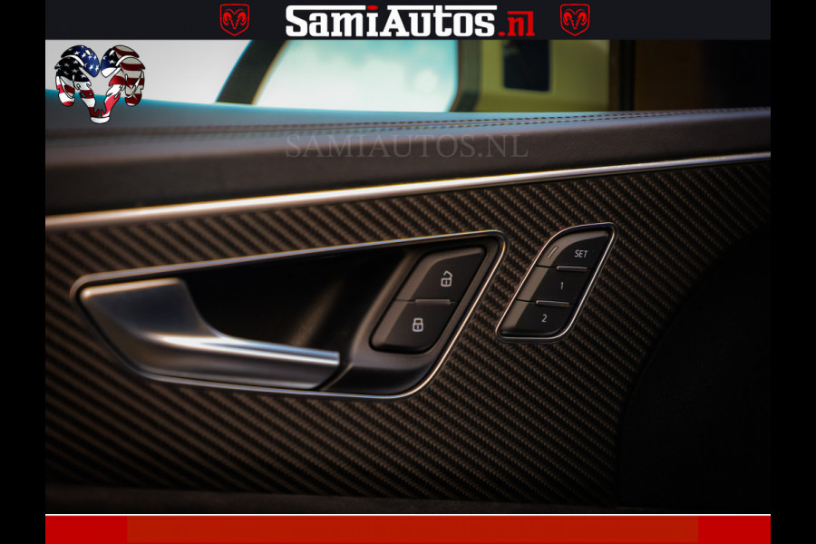 Audi RS Q8 RSQ8 600PK 4.0 TFSI | MATT OLIVE GREEN | QUATTRO | MEGA VOLLE RSQ8 | BANG & OLUFSEN | HUD | 4 WIELBESTURING | 23 INCH AUDI SPORT WHEELS | RS BEKLEDING ZWART | PANO | SOFTCLOSE | De Lamborghini Urus en Audi RS Q8 zijn beide supersnelle SUV's met dezelfde basis (4.0L V8 twin-turbo motor van de VW Group)