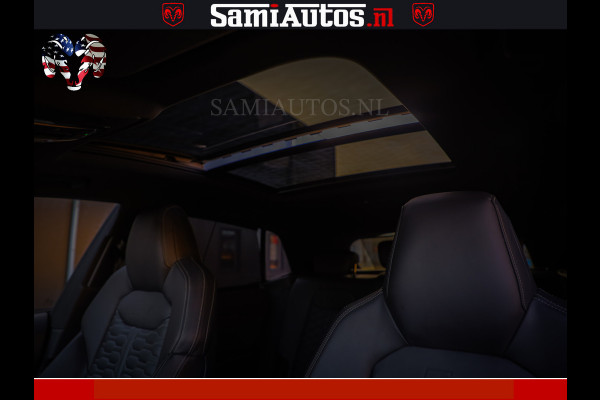 Audi RS Q8 RSQ8 600PK 4.0 TFSI | MATT OLIVE GREEN | QUATTRO | MEGA VOLLE RSQ8 | BANG & OLUFSEN | HUD | 4 WIELBESTURING | 23 INCH AUDI SPORT WHEELS | RS BEKLEDING ZWART | PANO | SOFTCLOSE | De Lamborghini Urus en Audi RS Q8 zijn beide supersnelle SUV's met dezelfde basis (4.0L V8 twin-turbo motor van de VW Group)