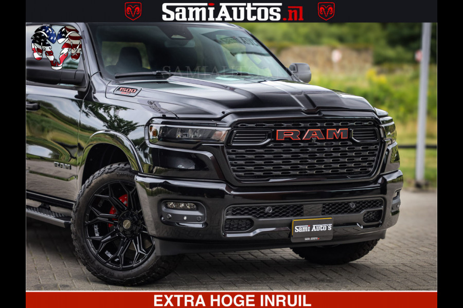 Dodge Ram TradesMan 6 Persoons Uitvoering | LEDER RS | 420Pk 636Nm | Pick-Up | Comfortabele Dubbele Cabine met Royale 6 Zitplaatsen | BPM vrij | Nu Leverbaar uit Voorraad | Voorraad Nr 2217- 2911