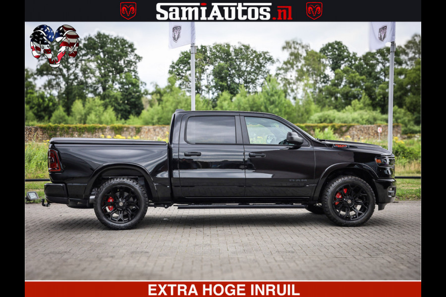 Dodge Ram TradesMan 6 Persoons Uitvoering | LEDER RS | 420Pk 636Nm | Pick-Up | Comfortabele Dubbele Cabine met Royale 6 Zitplaatsen | BPM vrij | Nu Leverbaar uit Voorraad | Voorraad Nr 2217- 2911