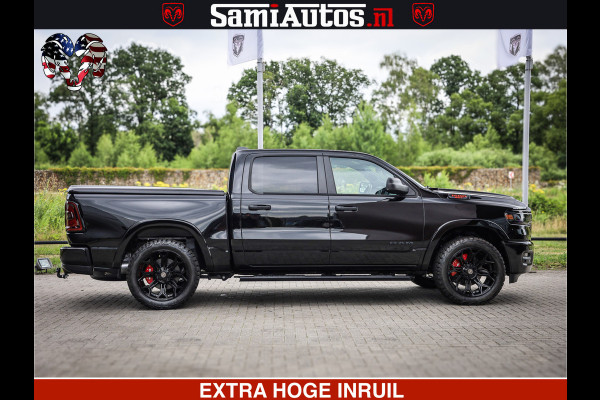 Dodge Ram TradesMan 6 Persoons Uitvoering | LEDER RS | 420Pk 636Nm | Pick-Up | Comfortabele Dubbele Cabine met Royale 6 Zitplaatsen | BPM vrij | Nu Leverbaar uit Voorraad | Voorraad Nr 2217- 2911