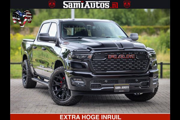 Dodge Ram TradesMan 6 Persoons Uitvoering | LEDER RS | 420Pk 636Nm | Pick-Up | Comfortabele Dubbele Cabine met Royale 6 Zitplaatsen | BPM vrij | Nu Leverbaar uit Voorraad | Voorraad Nr 2217- 2911