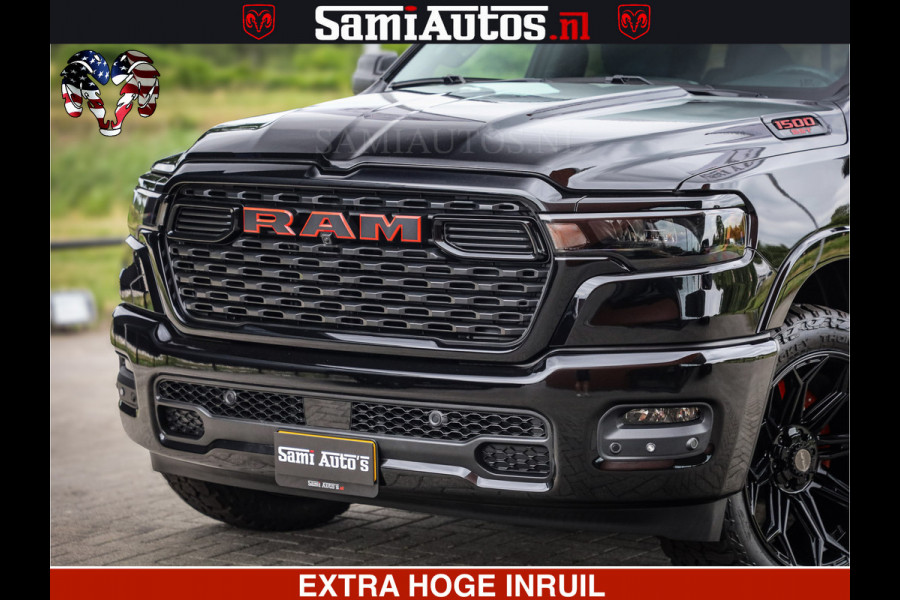 Dodge Ram TradesMan 6 Persoons Uitvoering | LEDER RS | 420Pk 636Nm | Pick-Up | Comfortabele Dubbele Cabine met Royale 6 Zitplaatsen | BPM vrij | Nu Leverbaar uit Voorraad | Voorraad Nr 2217- 2911