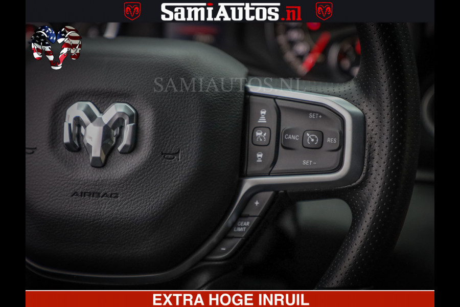 Dodge Ram TradesMan 6 Persoons Uitvoering | LEDER RS | 420Pk 636Nm | Pick-Up | Comfortabele Dubbele Cabine met Royale 6 Zitplaatsen | BPM vrij | Nu Leverbaar uit Voorraad | Voorraad Nr 2217- 2911