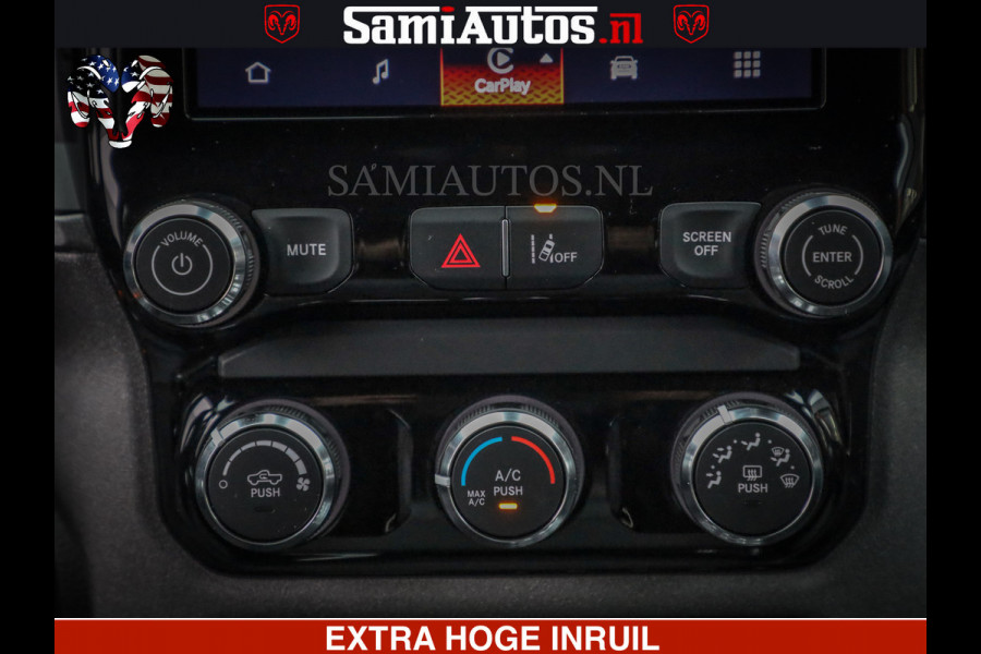 Dodge Ram TradesMan 6 Persoons Uitvoering | LEDER RS | 420Pk 636Nm | Pick-Up | Comfortabele Dubbele Cabine met Royale 6 Zitplaatsen | BPM vrij | Nu Leverbaar uit Voorraad | Voorraad Nr 2217- 2911