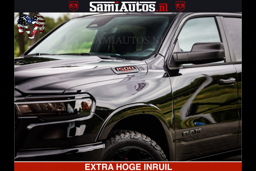 Dodge Ram TradesMan 6 Persoons Uitvoering | LEDER RS | 420Pk 636Nm | Pick-Up | Comfortabele Dubbele Cabine met Royale 6 Zitplaatsen | BPM vrij | Nu Leverbaar uit Voorraad | Voorraad Nr 2217- 2911