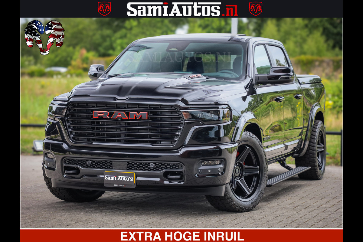 Dodge Ram 1500 Night Premium | Full Option | De Meest Luxe Pick-Up in zijn Klasse | Comfortabele Dubbele Cabine met Royale 5 Zitplaatsen | BPM vrij | Nu Leverbaar uit Voorraad | Voorraad Nr 2287 - 3384