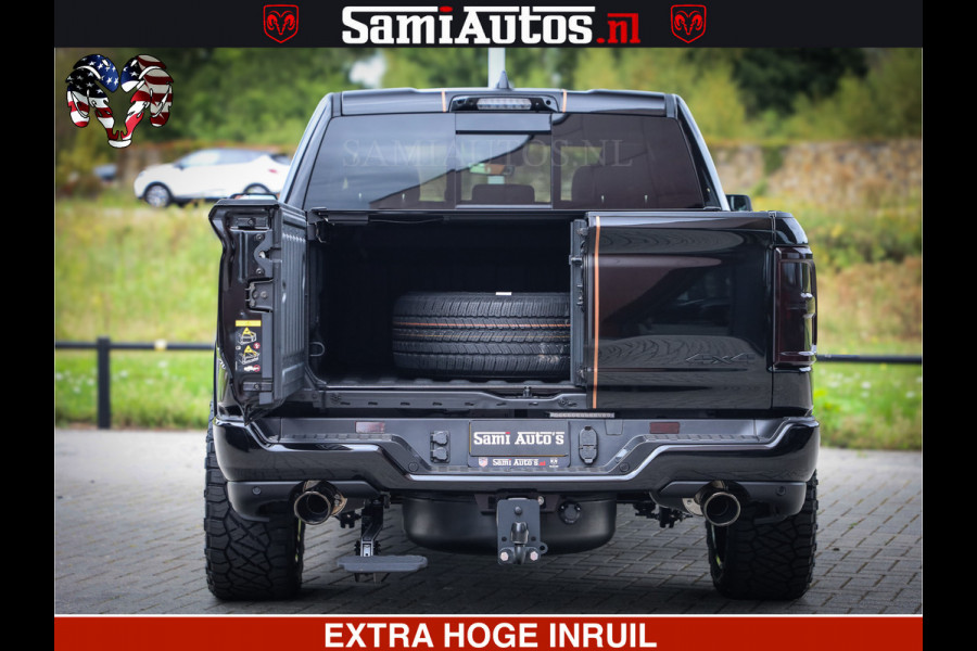Dodge Ram 1500 Limited SPORT H.O 540HP 706Nm | Massage + Full Option | De Meest Luxe en Volle Pick-Up in zijn Klasse | Comfortabele Dubbele Cabine met Royale 5 Zitplaatsen | BPM vrij | Nu Leverbaar uit Voorraad | Voorraad Nr 2331