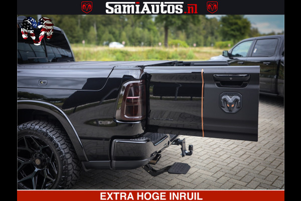 Dodge Ram 1500 Limited SPORT H.O 540HP 706Nm | Massage + Full Option | De Meest Luxe en Volle Pick-Up in zijn Klasse | Comfortabele Dubbele Cabine met Royale 5 Zitplaatsen | BPM vrij | Nu Leverbaar uit Voorraad | Voorraad Nr 2331