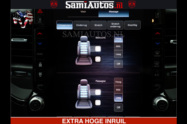 Dodge Ram 1500 Limited SPORT H.O 540HP 706Nm | Massage + Full Option | De Meest Luxe en Volle Pick-Up in zijn Klasse | Comfortabele Dubbele Cabine met Royale 5 Zitplaatsen | BPM vrij | Nu Leverbaar uit Voorraad | Voorraad Nr 2331