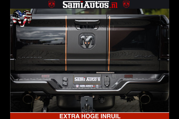 Dodge Ram 1500 Limited SPORT H.O 540HP 706Nm | Massage + Full Option | De Meest Luxe en Volle Pick-Up in zijn Klasse | Comfortabele Dubbele Cabine met Royale 5 Zitplaatsen | BPM vrij | Nu Leverbaar uit Voorraad | Voorraad Nr 2331