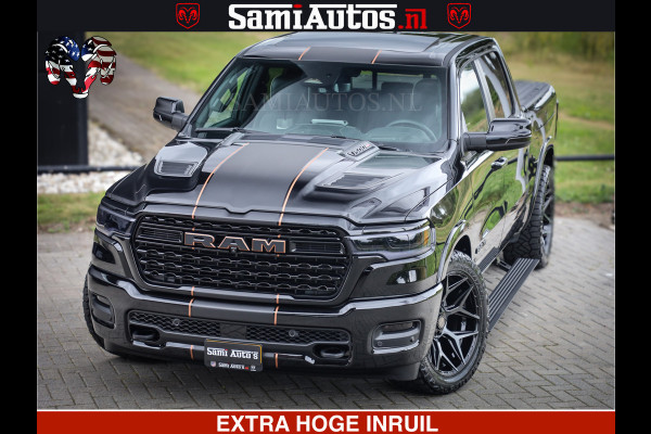 Dodge Ram 1500 Limited SPORT H.O 540HP 706Nm | Massage + Full Option | De Meest Luxe en Volle Pick-Up in zijn Klasse | Comfortabele Dubbele Cabine met Royale 5 Zitplaatsen | BPM vrij | Nu Leverbaar uit Voorraad | Voorraad Nr 2331