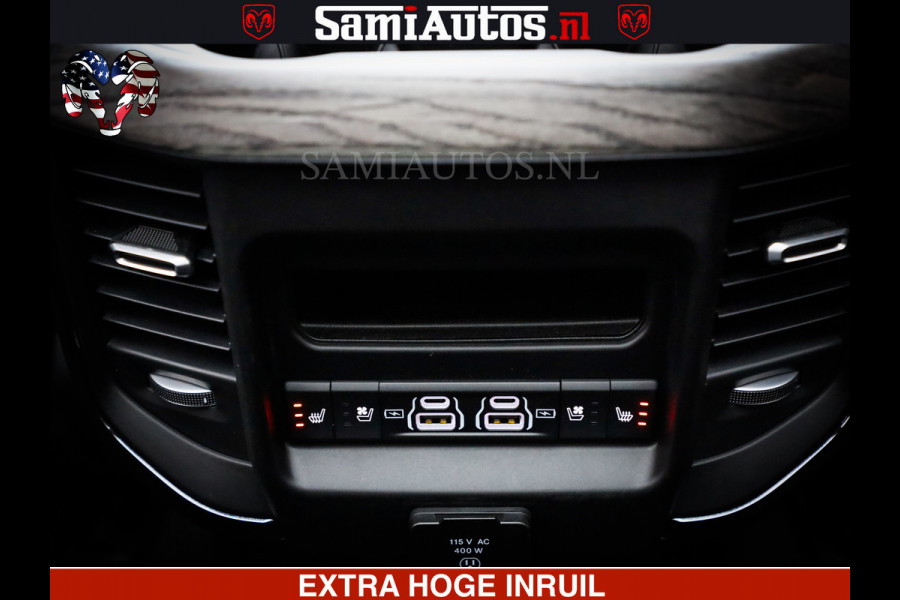 Dodge Ram 1500 Limited SPORT H.O 540HP 706Nm | Massage + Full Option | De Meest Luxe en Volle Pick-Up in zijn Klasse | Comfortabele Dubbele Cabine met Royale 5 Zitplaatsen | BPM vrij | Nu Leverbaar uit Voorraad | Voorraad Nr 2331