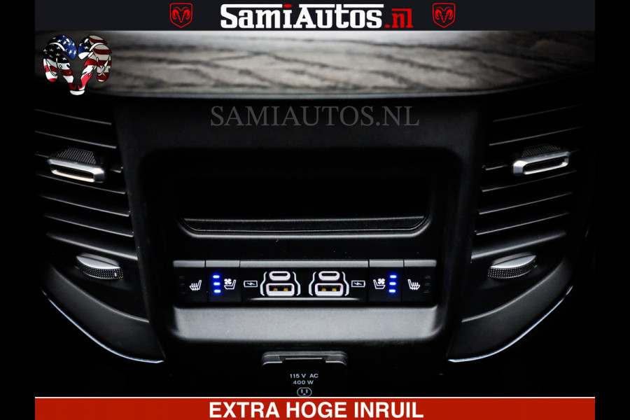 Dodge Ram 1500 Limited SPORT H.O 540HP 706Nm | Massage + Full Option | De Meest Luxe en Volle Pick-Up in zijn Klasse | Comfortabele Dubbele Cabine met Royale 5 Zitplaatsen | BPM vrij | Nu Leverbaar uit Voorraad | Voorraad Nr 2331