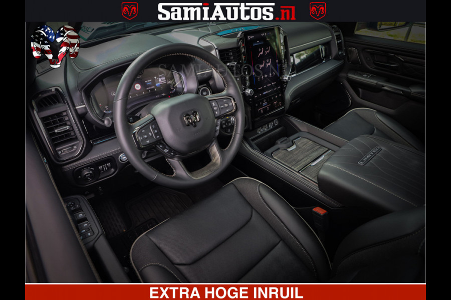 Dodge Ram 1500 Limited SPORT H.O 540HP 706Nm | Massage + Full Option | De Meest Luxe en Volle Pick-Up in zijn Klasse | Comfortabele Dubbele Cabine met Royale 5 Zitplaatsen | BPM vrij | Nu Leverbaar uit Voorraad | Voorraad Nr 2331