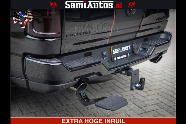Dodge Ram 1500 Limited SPORT H.O 540HP 706Nm | Massage + Full Option | De Meest Luxe en Volle Pick-Up in zijn Klasse | Comfortabele Dubbele Cabine met Royale 5 Zitplaatsen | BPM vrij | Nu Leverbaar uit Voorraad | Voorraad Nr 2331