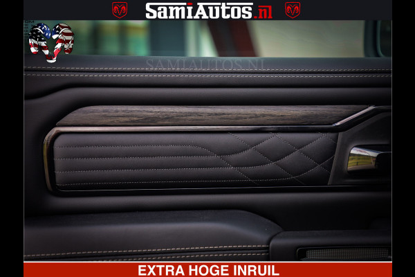 Dodge Ram 1500 Limited SPORT H.O 540HP 706Nm | Massage + Full Option | De Meest Luxe en Volle Pick-Up in zijn Klasse | Comfortabele Dubbele Cabine met Royale 5 Zitplaatsen | BPM vrij | Nu Leverbaar uit Voorraad | Voorraad Nr 2331