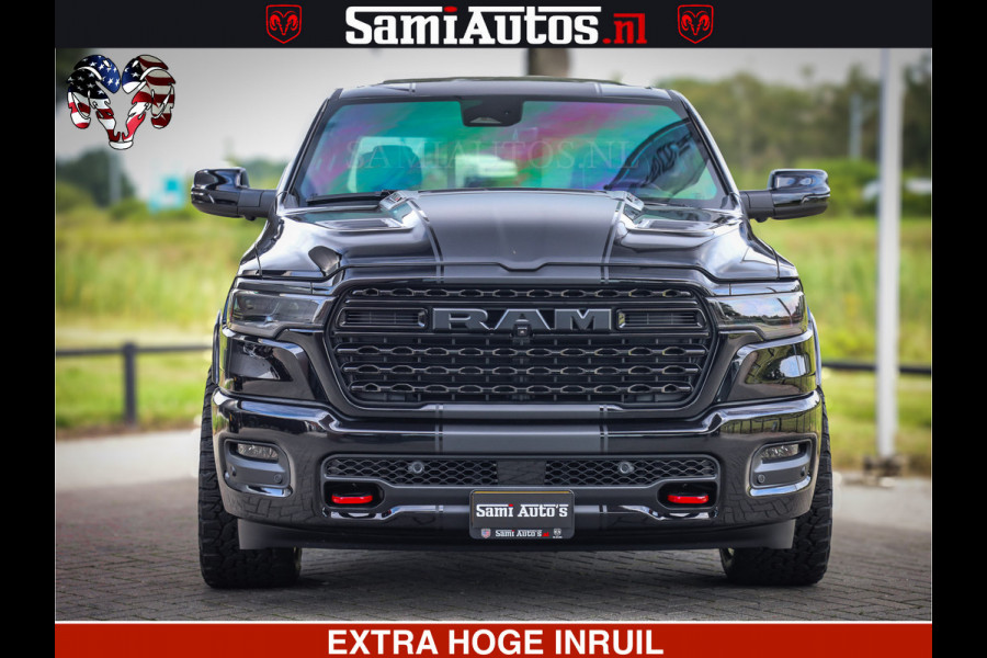 Dodge Ram 1500 Limited Night H.O 540HP 706Nm | Massage + Full Option | De Meest Luxe en Volle Pick-Up in zijn Klasse | Comfortabele Dubbele Cabine met Royale 5 Zitplaatsen | BPM vrij | Nu Leverbaar uit Voorraad | Voorraad Nr 2348 - 5158