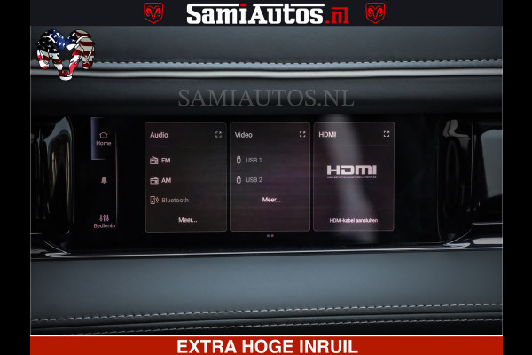 Dodge Ram 1500 Limited Night H.O 540HP 706Nm | Massage + Full Option | De Meest Luxe en Volle Pick-Up in zijn Klasse | Comfortabele Dubbele Cabine met Royale 5 Zitplaatsen | BPM vrij | Nu Leverbaar uit Voorraad | Voorraad Nr 2348 - 5158