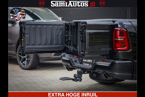 Dodge Ram 1500 Limited Night H.O 540HP 706Nm | Massage + Full Option | De Meest Luxe en Volle Pick-Up in zijn Klasse | Comfortabele Dubbele Cabine met Royale 5 Zitplaatsen | BPM vrij | Nu Leverbaar uit Voorraad | Voorraad Nr 2348 - 5158