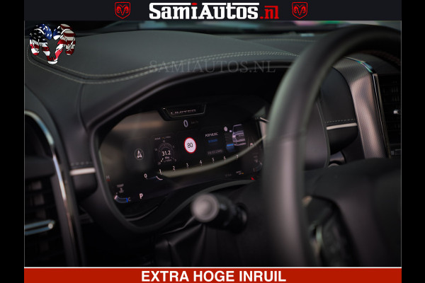 Dodge Ram 1500 Limited Night H.O 540HP 706Nm | Massage + Full Option | De Meest Luxe en Volle Pick-Up in zijn Klasse | Comfortabele Dubbele Cabine met Royale 5 Zitplaatsen | BPM vrij | Nu Leverbaar uit Voorraad | Voorraad Nr 2348 - 5158