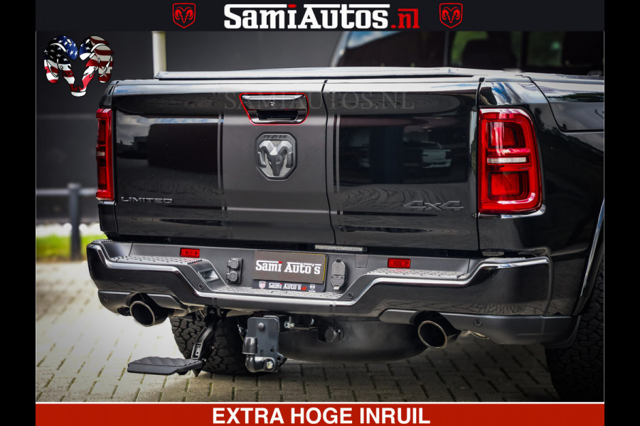 Dodge Ram 1500 Limited Night H.O 540HP 706Nm | Massage + Full Option | De Meest Luxe en Volle Pick-Up in zijn Klasse | Comfortabele Dubbele Cabine met Royale 5 Zitplaatsen | BPM vrij | Nu Leverbaar uit Voorraad | Voorraad Nr 2348 - 5158