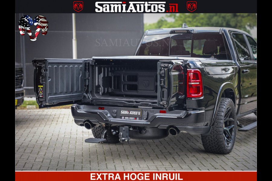 Dodge Ram 1500 Limited Night H.O 540HP 706Nm | Massage + Full Option | De Meest Luxe en Volle Pick-Up in zijn Klasse | Comfortabele Dubbele Cabine met Royale 5 Zitplaatsen | BPM vrij | Nu Leverbaar uit Voorraad | Voorraad Nr 2348 - 5158