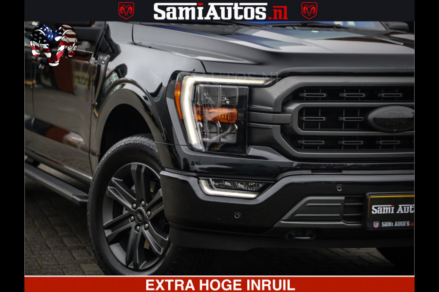 Ford USA F-150 BLACK OPS | 5.0 V8 406PK | 360 CAMERA | UITLAAT KLEP | BEDSLIDE | CREW CAB | LEDER | CREW CAB | DUBBELE CABINE | 5 PERSOONS | DC | GRIJSKENTEKEN |