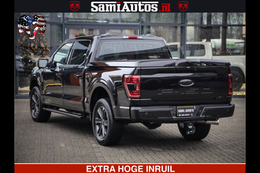 Ford USA F-150 BLACK OPS | 5.0 V8 406PK | 360 CAMERA | UITLAAT KLEP | BEDSLIDE | CREW CAB | LEDER | CREW CAB | DUBBELE CABINE | 5 PERSOONS | DC | GRIJSKENTEKEN |