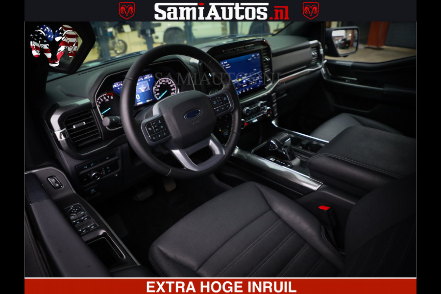 Dodge Ram FORD F150 BLACK OPS | 5.0 V8 406PK | 360 CAMERA | UITLAAT KLEP | BEDSLIDE | CREW CAB | LEDER | CREW CAB | DUBBELE CABINE | 5 PERSOONS | DC | GRIJSKENTEKEN |
