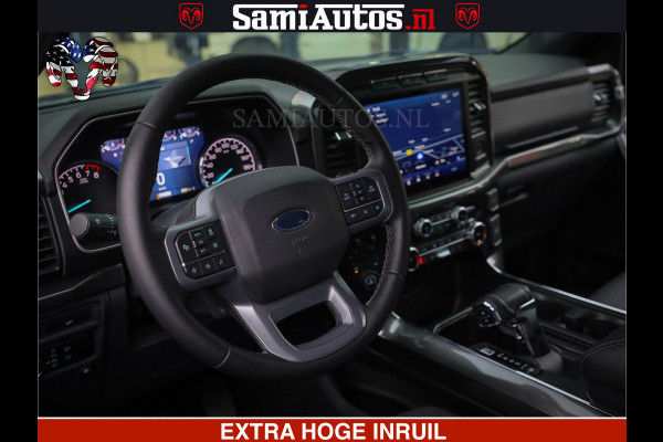 Dodge Ram FORD F150 BLACK OPS | 5.0 V8 406PK | 360 CAMERA | UITLAAT KLEP | BEDSLIDE | CREW CAB | LEDER | CREW CAB | DUBBELE CABINE | 5 PERSOONS | DC | GRIJSKENTEKEN |