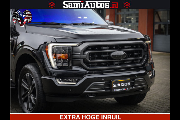 Dodge Ram FORD F150 BLACK OPS | 5.0 V8 406PK | 360 CAMERA | UITLAAT KLEP | BEDSLIDE | CREW CAB | LEDER | CREW CAB | DUBBELE CABINE | 5 PERSOONS | DC | GRIJSKENTEKEN |