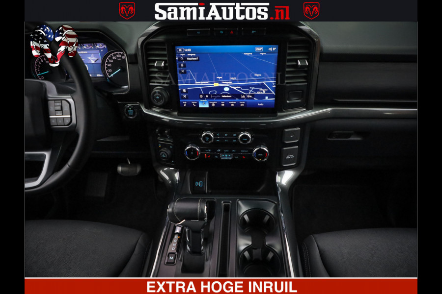 Dodge Ram FORD F150 BLACK OPS | 5.0 V8 406PK | 360 CAMERA | UITLAAT KLEP | BEDSLIDE | CREW CAB | LEDER | CREW CAB | DUBBELE CABINE | 5 PERSOONS | DC | GRIJSKENTEKEN |