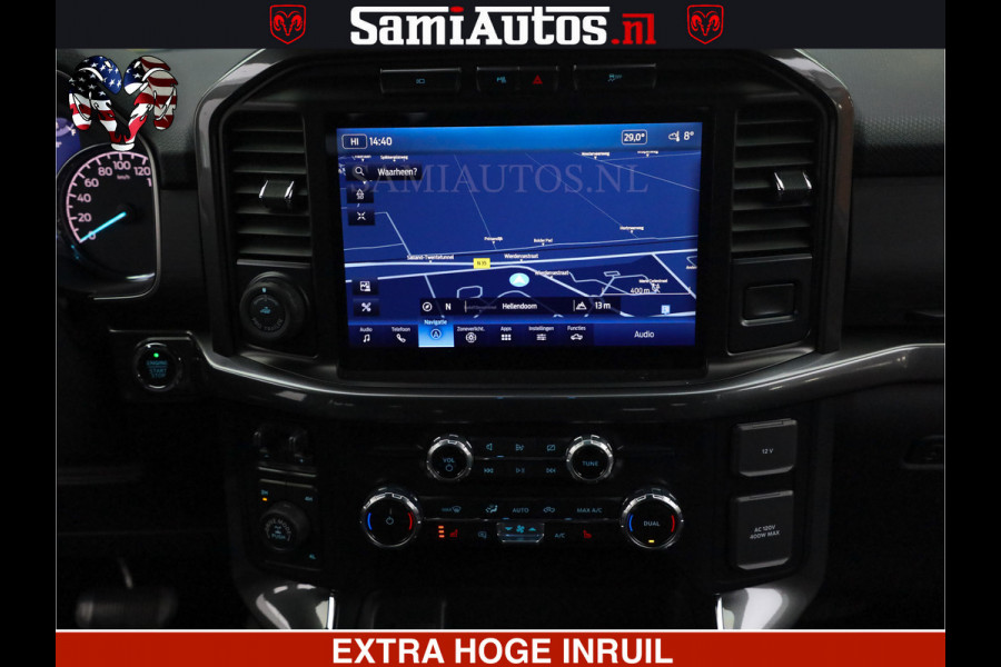 Dodge Ram FORD F150 BLACK OPS | 5.0 V8 406PK | 360 CAMERA | UITLAAT KLEP | BEDSLIDE | CREW CAB | LEDER | CREW CAB | DUBBELE CABINE | 5 PERSOONS | DC | GRIJSKENTEKEN |