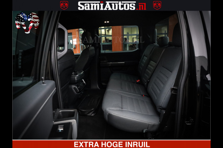 Dodge Ram FORD F150 BLACK OPS | 5.0 V8 406PK | 360 CAMERA | UITLAAT KLEP | BEDSLIDE | CREW CAB | LEDER | CREW CAB | DUBBELE CABINE | 5 PERSOONS | DC | GRIJSKENTEKEN |