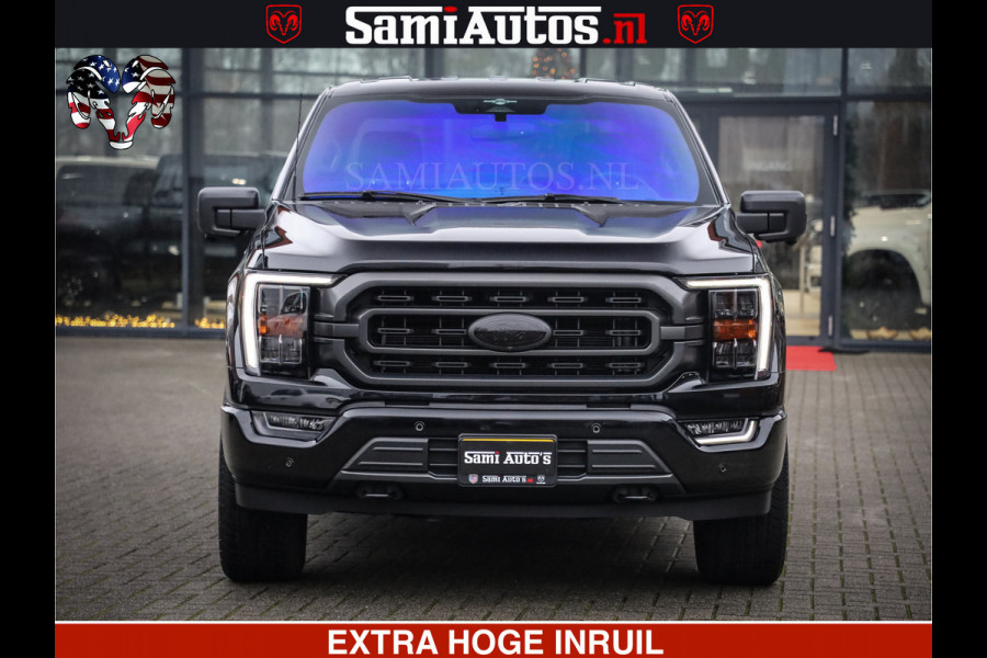 Dodge Ram FORD F150 BLACK OPS | 5.0 V8 406PK | 360 CAMERA | UITLAAT KLEP | BEDSLIDE | CREW CAB | LEDER | CREW CAB | DUBBELE CABINE | 5 PERSOONS | DC | GRIJSKENTEKEN |