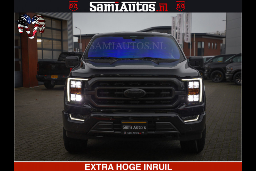 Dodge Ram FORD F150 BLACK OPS | 5.0 V8 406PK | 360 CAMERA | UITLAAT KLEP | BEDSLIDE | CREW CAB | LEDER | CREW CAB | DUBBELE CABINE | 5 PERSOONS | DC | GRIJSKENTEKEN |