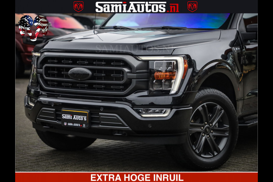 Dodge Ram FORD F150 BLACK OPS | 5.0 V8 406PK | 360 CAMERA | UITLAAT KLEP | BEDSLIDE | CREW CAB | LEDER | CREW CAB | DUBBELE CABINE | 5 PERSOONS | DC | GRIJSKENTEKEN |