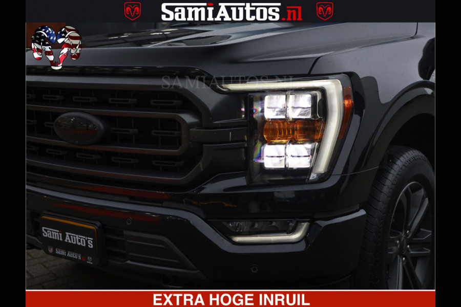 Dodge Ram FORD F150 BLACK OPS | 5.0 V8 406PK | 360 CAMERA | UITLAAT KLEP | BEDSLIDE | CREW CAB | LEDER | CREW CAB | DUBBELE CABINE | 5 PERSOONS | DC | GRIJSKENTEKEN |