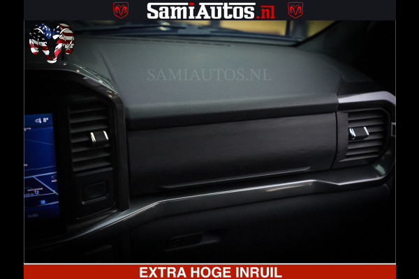 Dodge Ram FORD F150 BLACK OPS | 5.0 V8 406PK | 360 CAMERA | UITLAAT KLEP | BEDSLIDE | CREW CAB | LEDER | CREW CAB | DUBBELE CABINE | 5 PERSOONS | DC | GRIJSKENTEKEN |