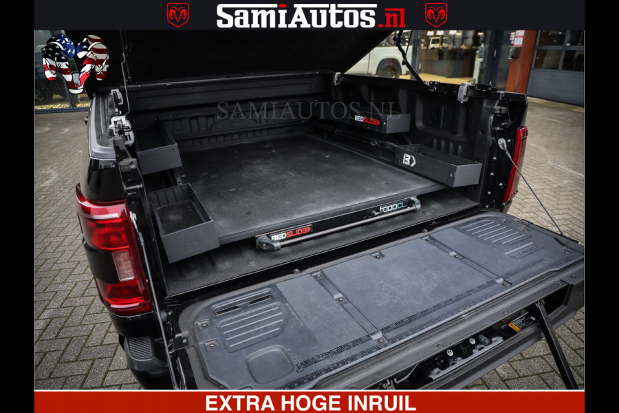 Dodge Ram FORD F150 BLACK OPS | 5.0 V8 406PK | 360 CAMERA | UITLAAT KLEP | BEDSLIDE | CREW CAB | LEDER | CREW CAB | DUBBELE CABINE | 5 PERSOONS | DC | GRIJSKENTEKEN |