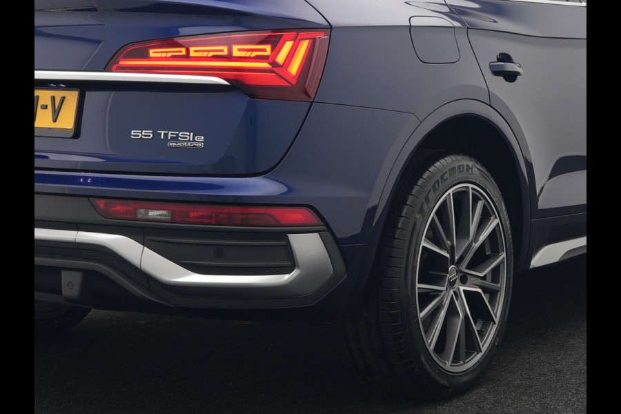 Audi Q5 Sportback 55 TFSI e Quattro S Line Plug in Hybrid 367pk PHEV | Trekhaak af Fabriek | Alcantara Sportstoelen Verwarmd | Adaptive Cruise | Apple Carplay | Virtual | Navigatie | Camera | DAB |