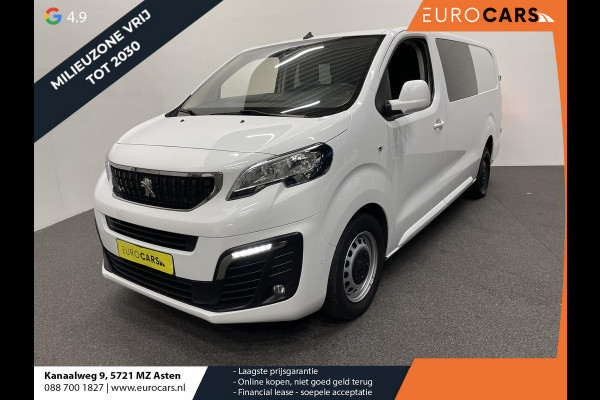 Peugeot Expert Long Dubbele Cabine Asphalt L3 2.0 HDi 120pk Aut-8 Airco Navi Carplay Cruise Control Trekhaak Lang Luxe Dubbele Cabine