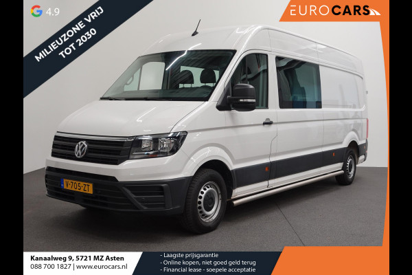 Volkswagen Crafter 140pk L4H3 / L3H2 Dubbele cabine Airco Cruise control Trekhaak Navigatie Carplay  Camera Sidebars Euro6
