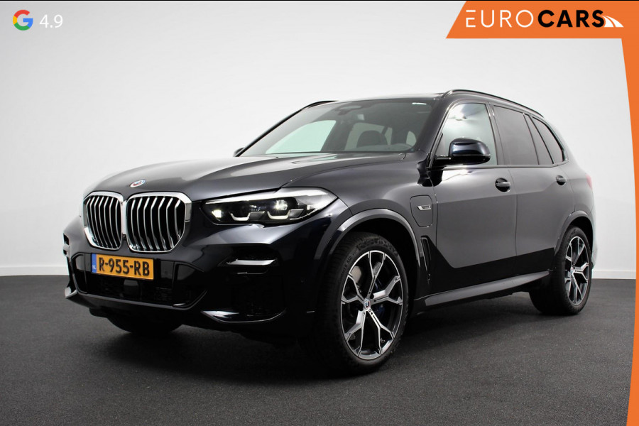 BMW X5 xDrive45e 394pk High Executive M-Sport PHEV 6 cilinder Panoramisch schuif-kantel dak Harman Kardon Head up display Lederen bekleding Electrische verstelling comfort stoelen